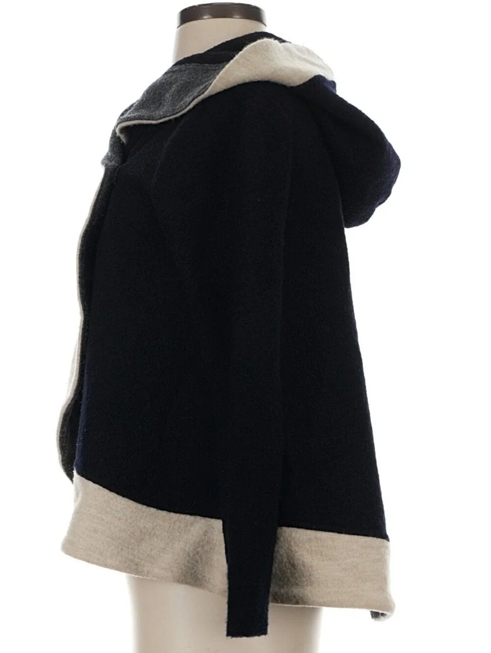 Anthropologie Rosie Neim‎ Wool Sweater - Navy & Cream. Small